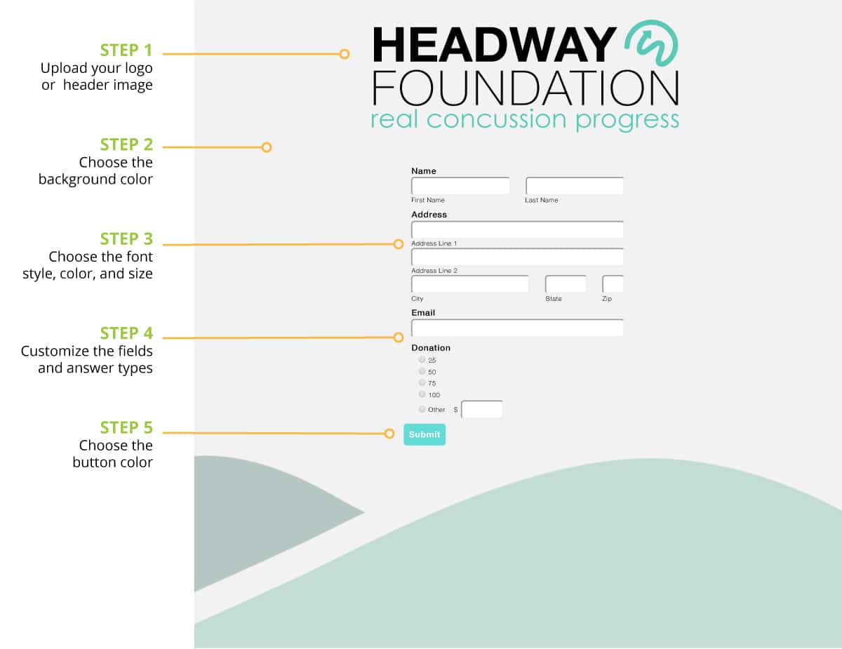 Headway Foundation Web Forms
