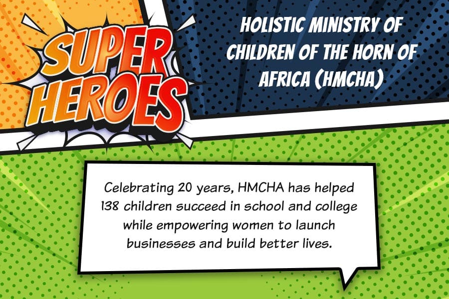 Holistic Ministry of Children of the Horn of Africa (HMCHA) superhero